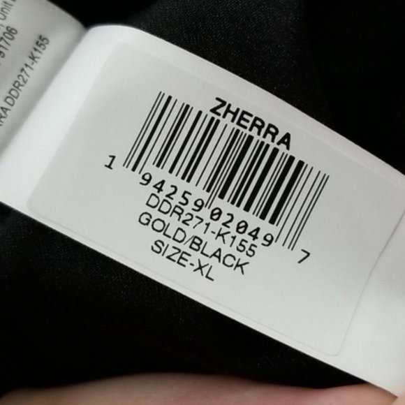 Dress the Population black & gold Zherra Sequin Midi Dress NEW - Picture 10 of 11